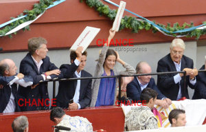 Don Juan Carlos, la Infanta Elena y sus hijos en San Sebastián