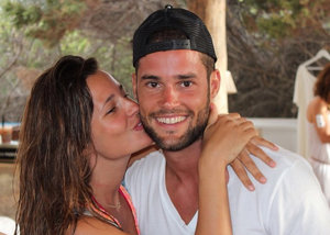 Malena Costa  con Mario Suarez