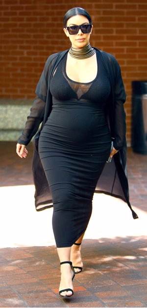 Kim Kardashian, sus looks premamá más exuberantes