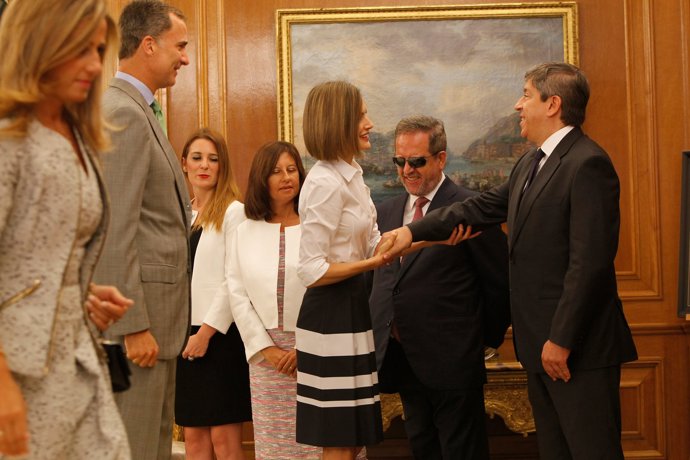 Felipe VI y Letizia en el palacio de la Zarzuela