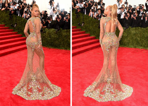 Beyoncé posó así de radiante en la gala MET de 2015