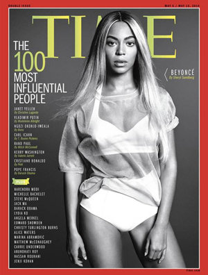 Beyoncé es una de las habituales en la lista de los más poderosos de la revista TIME