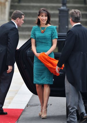 Samantha Cameron en la boda de Kate Middleton y Guillermo de Inglaterra