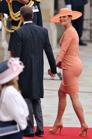 Victoria de Suecia en la boda de Kate Middleton y Guillermo de Inglaterra