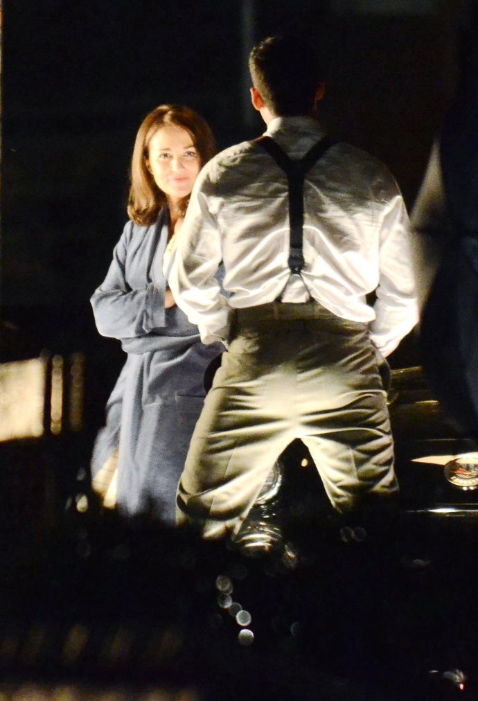 Paula Echevarría y Miguel Ángel Silvestre en el rodaje de Velvet