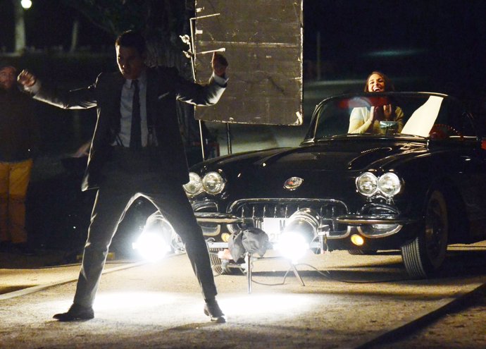 Paula Echevarría y Miguel Ángel Silvestre en el rodaje de Velvet