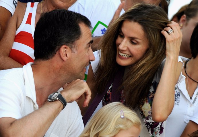 Letizia mostrando su entusiasmo