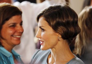 Detalle del peinado de la Reina Letizia al estilo años 20