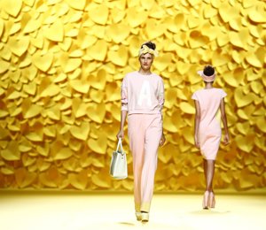 Desfile Agatha Ruiz de la Prada en la Mercedes Benz Fashion Week Madrid. Presentación colección PrimaveraVerano 2016.