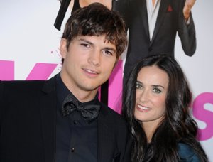 Ashton Kutcher y Demi Moore