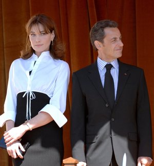 Carla Bruni y Nicolás Sarkozy