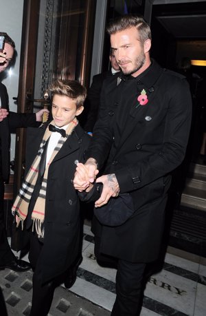 Romeo Beckham es a sus 12 años la imagen de Burberry