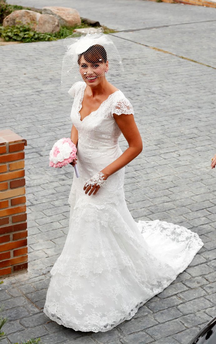 Caronlina Casado, vestida de novia