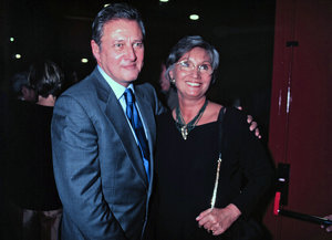 Ana Diosdado junto al que fue su marido Carlos Larrañaga