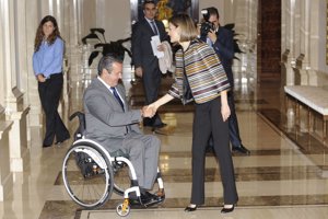 La Reina Letizia en la reunión del Patronato sobre Discapacidad