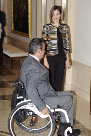 La Reina Letizia en la reunión del Patronato sobre Discapacidad