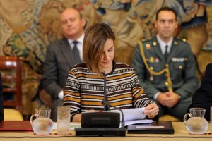 La Reina Letizia en la reunión del Patronato sobre Discapacidad