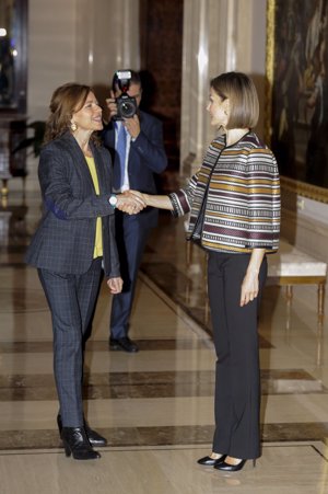La Reina Letizia en la reunión del Patronato sobre Discapacidad