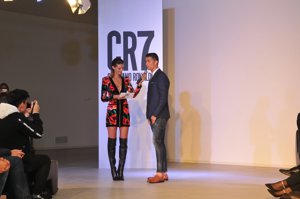Cristiano Ronaldo en la presentación de sus nueva línea de calzado CR7