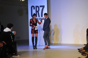 Cristiano Ronaldo en la presentación de sus nueva línea de calzado CR7