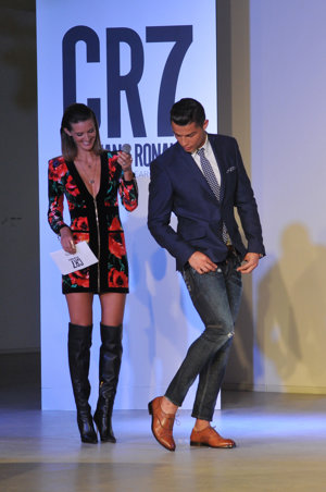 Cristiano Ronaldo en la presentación de sus nueva línea de calzado CR7
