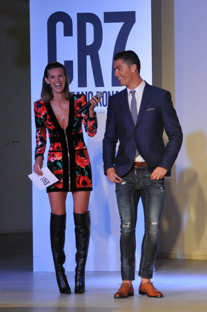 Cristiano Ronaldo en la presentación de sus nueva línea de calzado CR7