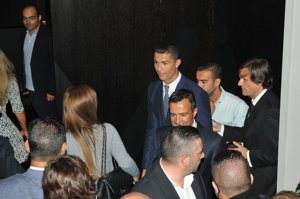Cristiano Ronaldo en la presentación de sus nueva línea de calzado CR7
