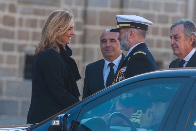 La Infanta Cristina en el funeral del Infante Don Carlos