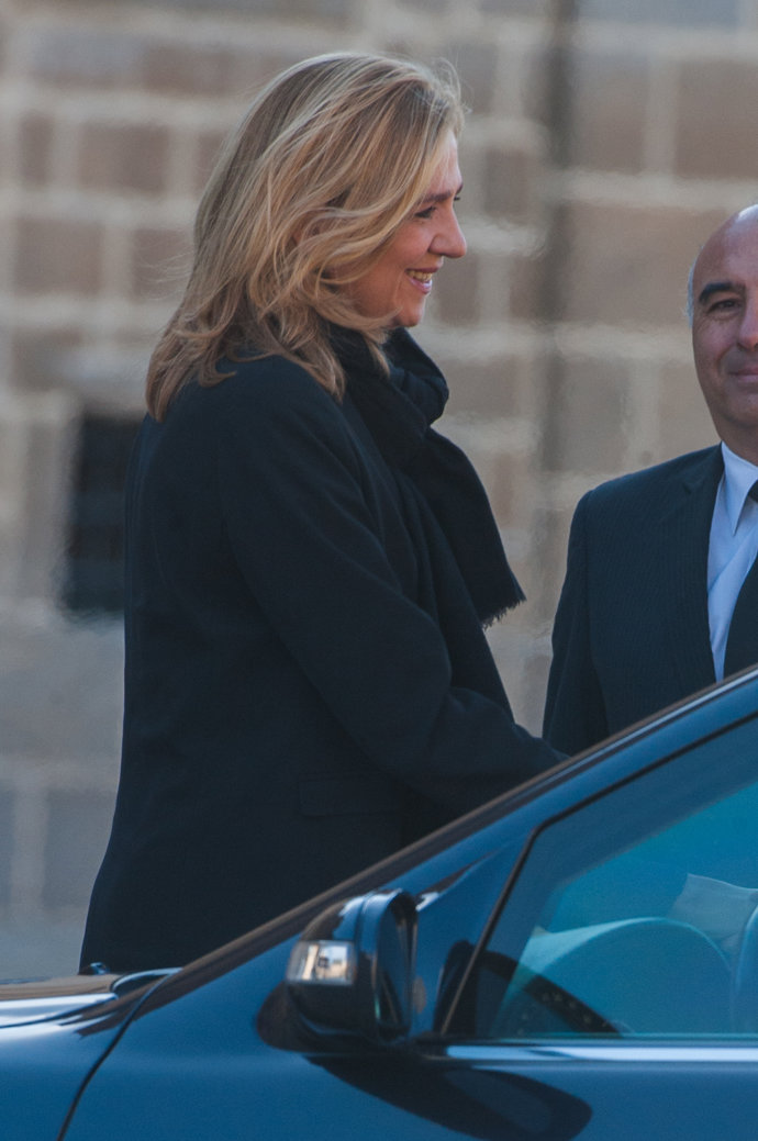 La Infanta Cristina en el funeral del Infante Don Carlos