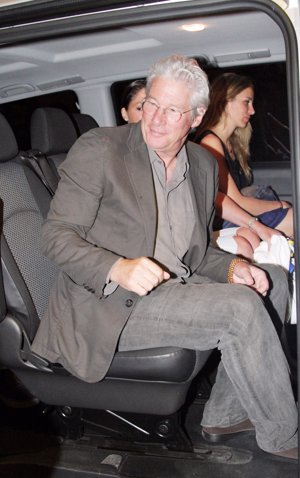 Alejandra Silva en el coche de Richard Gere