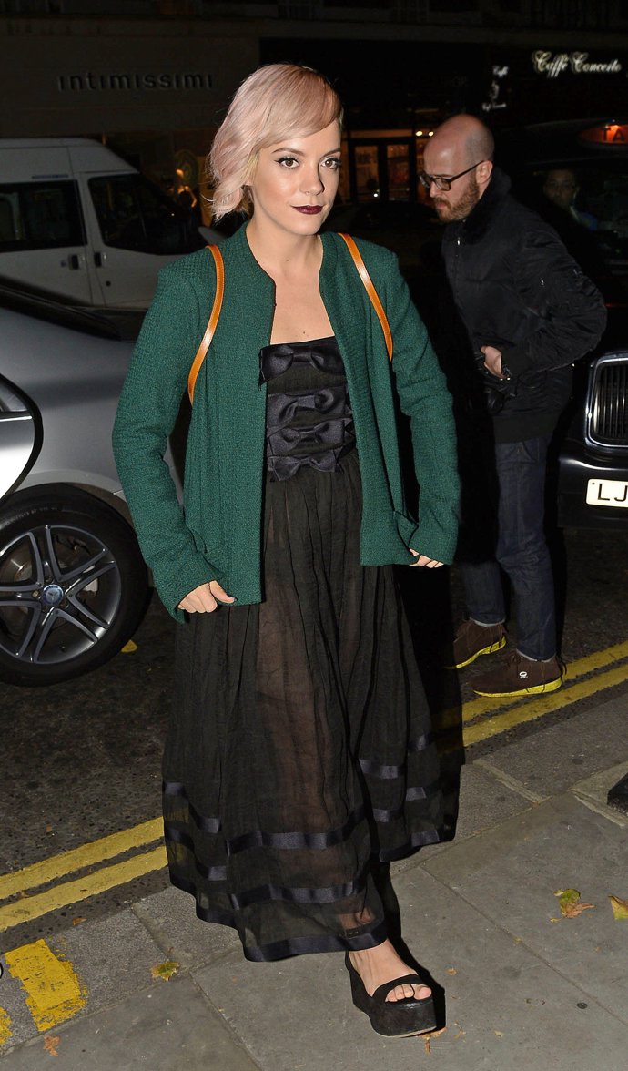 Lily Allen en el evento de Mademoiselle Privé
