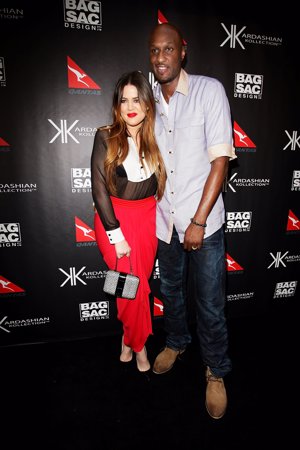 Khloé Kardashian junto a Lamar Odom