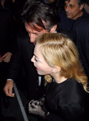 Madonna y Sean Penn en su reencuentro el 2013 en la Gagosian Gallery