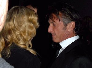 Madonna y Sean Penn en su reencuentro el 2013 en la Gagosian Gallery