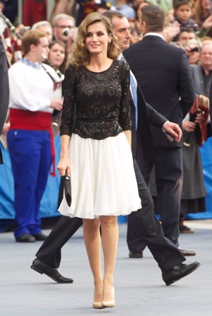 Letizia en los Premios Príncipe de Asturias 2012