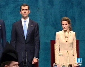 Letizia en los Premios Príncipe de Asturias 2004