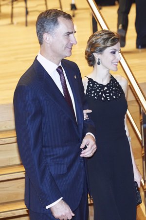 Los reyes en al Auditorio Príncipe Felipe para presidir junto al Rey al XXIV Concierto Premios Princesa de Asturias