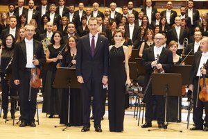 Los reyes en al Auditorio Príncipe Felipe para presidir junto al Rey al XXIV Concierto Premios Princesa de Asturias