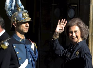 Reina Sofia llega hotel reconquista
