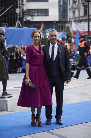 Sandra Ibarra y Juan Ramón Lucas en Princesa de Asturias 2015