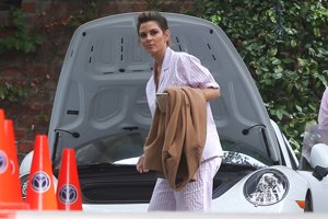 Kim Kardashian y su baby shower: Las Kardashians del pijama de rayas