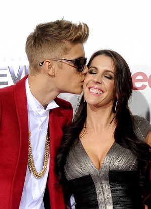 Justin Bieber con su madre, Pattie Mallette