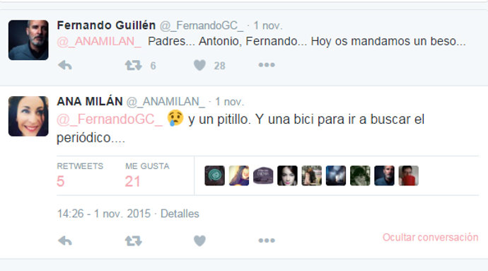Ana Milán y Fernando Guillén, amor en Twitter... ¿Realmente hay separación?
