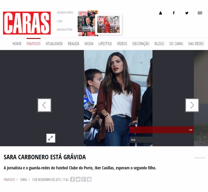 sara carbonero en la prensa portuguesa