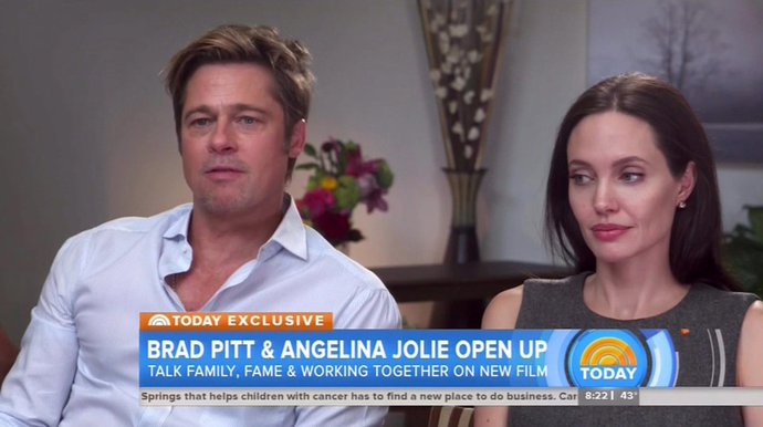 brad pitt y angelina jolie en entrevista a today
