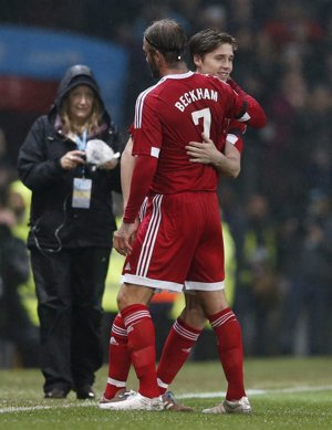 David Beckham, sus hijos menos Harper Seven y el amor por el fútbol