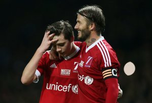 David Beckham, sus hijos menos Harper Seven y el amor por el fútbol