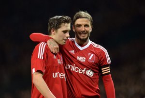 David Beckham, sus hijos menos Harper Seven y el amor por el fútbol