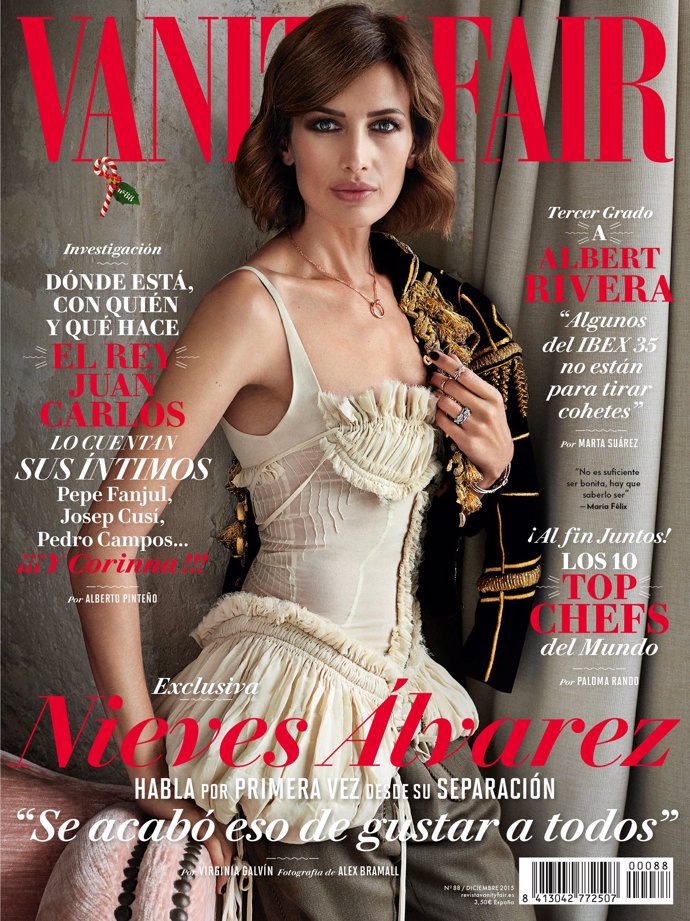 portada vanity fair nieves álvarez en el mes de diciembre