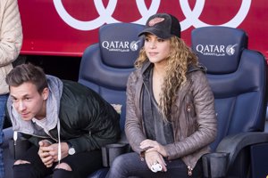 Shakira, Milan y Sasha: los fans incondicionales de papá Piqué